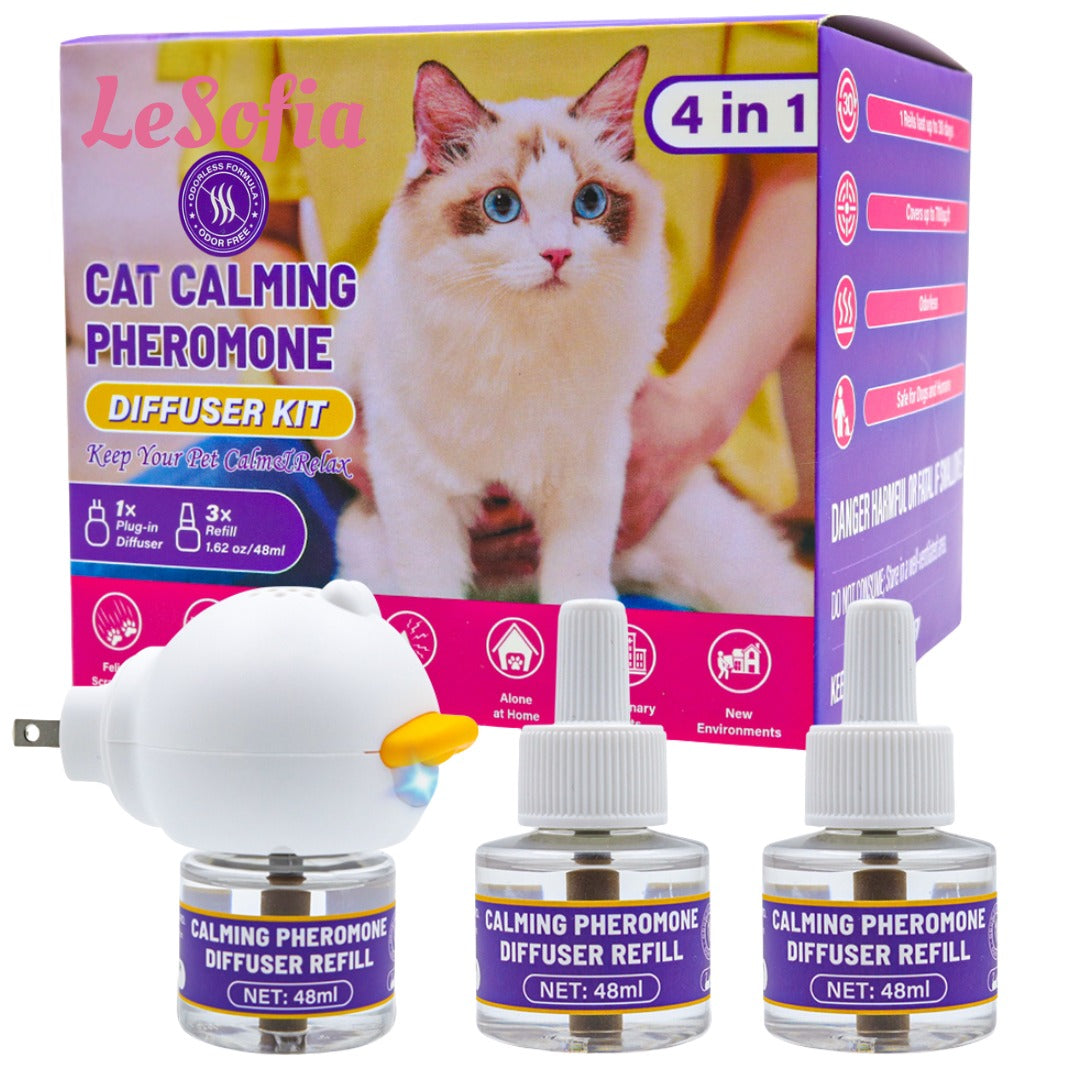 LeSofia Cat Calming Diffuser Kit – 4-in-1